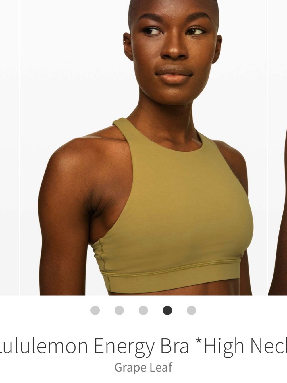 lululemon athletica Energy High-Neck Sports Bra — Grape Leaf size 6